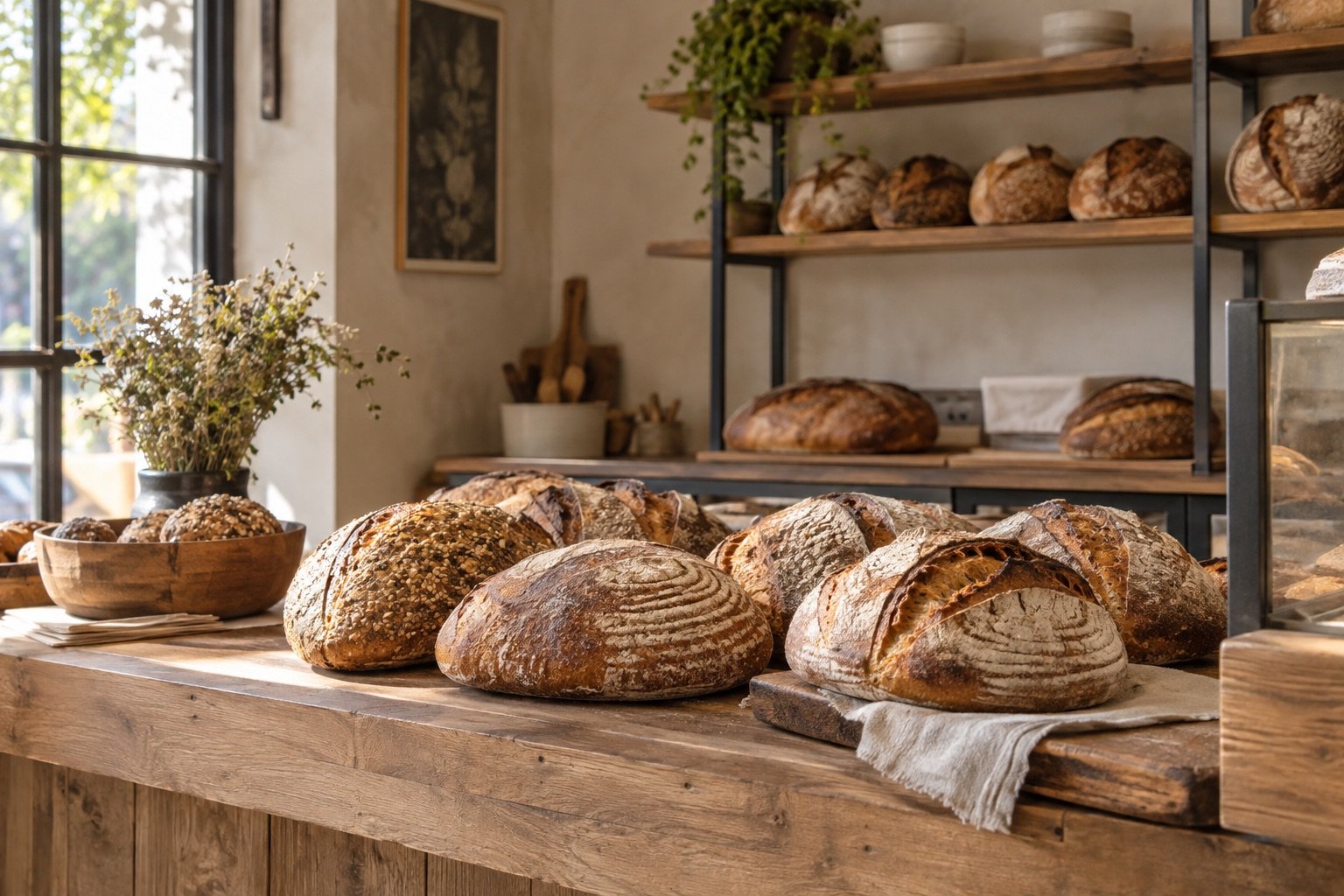 Fotografisches Konzeptbild einer kleinen Bäckerei